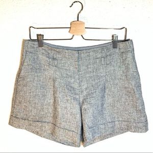 NWOT• Ann Taylor Loft • Metallic Linen Blend Short